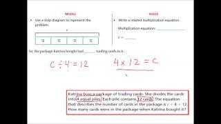 8-3: Equations with Multiplication and Division