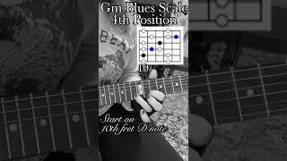 Gm blues scale 4th position guitar lesson #bluesscale