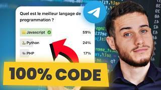 Je créer des sondages Télégram 100% avec du code !