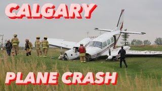 PLANE CRASH in Calgary Golf Course Response + On Scene!