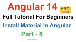 Angular 14 Tutorial For Beginners #8 - Install Angular Material | Angular 14 Tutorial Project