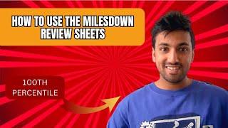 How I Used the Milesdown Review Sheets for 100th Percentile MCAT Score