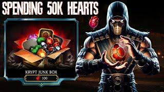 I Farmed and spent 50K Hearts on This Pack | A Dragon Crystal mine|Junk Box Pack Opening | MK Mobile