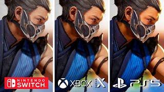 Mortal Kombat 1 Nintendo Switch vs PS5 vs Xbox Series X Graphics Comparison