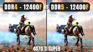 i5 12400F - DDR4 vs DDR5 Ram -  - 10 Games Tested - ft. RTX 4070 Ti Super