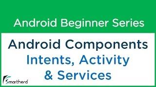 #19 Android Tutorial : Application Components : ACTIVITY SERVICE INTENTS