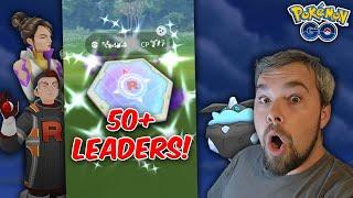 We got *THESE* NEW Shiny Shadow Pokémon from 50+ Rocket Leaders! (Pokémon GO)