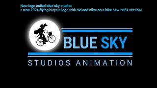 Blue Sky Studios Animation 2024 flying bicycle logo sid and olive version. @owend1068