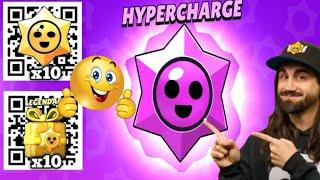 FREE GIFTS  x10 HYPERCHARGE & LEGENDARY STARS DROP | CHRISTMAS QR CODE | BRAWL STARS QR CODES