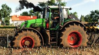 Fendt Vario 900 power EDIT Test mit schwerem Anhänger, Grubber & Pflug im MUD (LS 19)