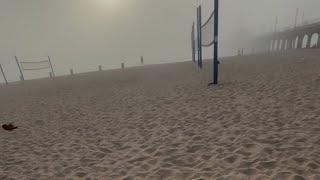 Volleyball Courts at Downtown Manhattan Beach 12/19 #manhattanbeach #california #downtown #beach