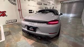 [JM AUTO] Porsche 718 Boxster Spyder Akrapovic Exhaust Sound 排氣管 聲浪