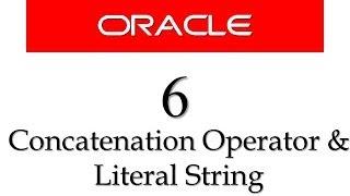 Oracle Database11g tutorials 6 | | How to use Concatenation operator, character String