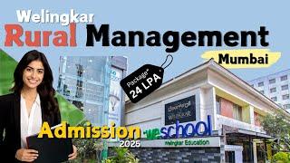 PGDM-Rural Management From Welingkar Institute Mumbai | Admission 2025 | Fees | Placement | CAT/CMAT