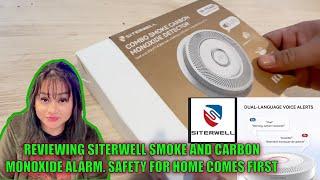 Reviewing Siterwell Smoke and Carbon Monoxide Alarm. Safety for home and environment comes first !!