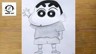 How to draw Shinchan step by step | Pencil sketch Shin-Chan Nohara yo yo