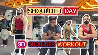 3D Shoulder Workout For Massive Gains in 2024 | Top 3 Shoulder Exercises At Gym | Gaurav Dinkar