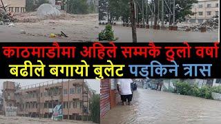 chyasal flood alert | Kathmandu flood Alert | Heavy rainfall flood | flooded Kathmandu | balen news