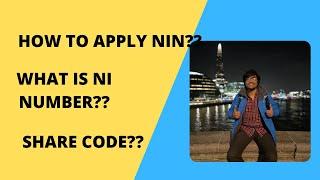 HOW TO APPLY NI NUMBER | NI number | share code