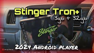 Install and review Car Android Player Stinger Tron+ 8 core || 3gb+32gb