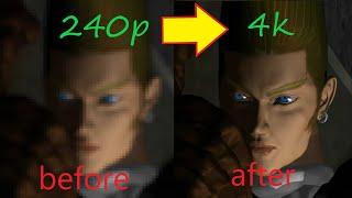 What can ai upscaling do to a 25 year old computer game. tekken 2 playstation 1cgi intro
