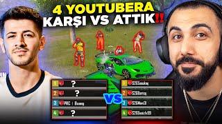 EKİPLE EN ZOR 4 YOUTUBERA KARŞI BÜYÜK VS!! (İNTİKAM ALMAYA GELDİLER) | PUBG MOBILE