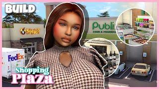 I made a FUNCTIONAL shopping plaza  | cc folder + download | the sims 4