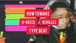 How to make A-Reece achilles type beat / How to make trap / rap beat in fl studio mobile