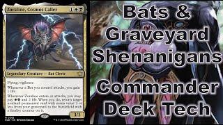 Zoraline, Cosmos Caller Commander Deck Tech First Thoughts Bloomburrow Bats Life Gain Graveyard Leak