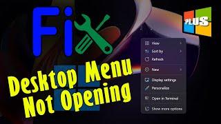 Fix - Right-Click Desktop Context Menu Not Opening in Windows 11