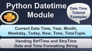 Python Date and Time Tutorial Part-1 #34