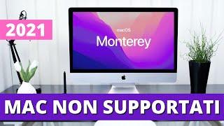 INSTALLARE MacOS MONTEREY sui MAC NON SUPPORTATI - 2021