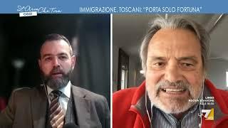 Immigrazione irregolare, Francesco Borgonovo vs Oliviero Toscani: "Gliela spieghiamo a ...