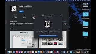 Notion Web Clipper Safari Extension App for macbook [MAC] Basic Overview - Mac App Store