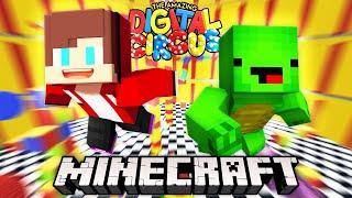 JJ And Mikey Got Into The AMAZING DIGITAL CIRCUS And Met POMNI In Minecraft - Maizen Mizen Parody
