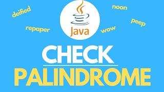 Java program to check whether a string is a palindrome or not