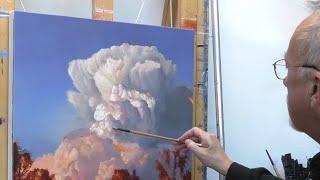 Painting Realistic Clouds with Oils  [Timelapse]