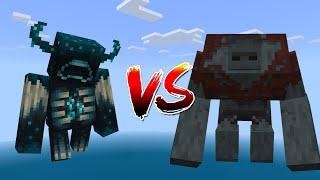 Warden VS Mutant Bouldering Zombie in Minecraft BE/PE