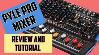 Pyle PRO Mixer Review PMXU46BT USB Bluetooth Audio Mixer - Review and Tutorial