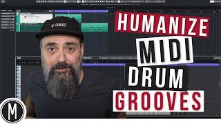 How to HUMANIZE a MIDI DRUM GROOVE in CUBASE