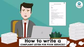 Complaint Letter for Poor Service #howtowriteletters