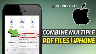 How to Combine[Multiple] PDF Files into One in iPhone?