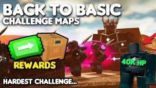How To Beat The New "Back To Basic" Challenge Maps... TDS (Roblox)