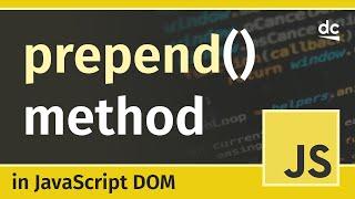 Prepend multiple elements at once using prepend() - JavaScript DOM Tutorial