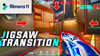 HOW TO EDIT JIGSAW TRANSITION IN FILMORA | VALORANT MONTAGE 