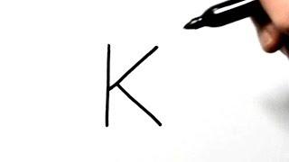 How to Turn Letter K into a Kangaroo - LetterToons A-Z Animals