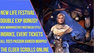 Earn Double EXP and Great Rewards with the New Life Festival Event in ESO 2023