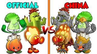 All Plants in Pvz 2 International vs Chinese Version - Which Version Will Win?