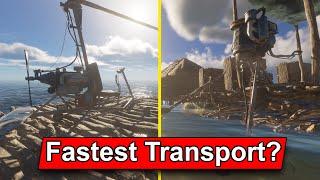 Stranded Deep - Fastest Transport Gyrocopter vs motor boat