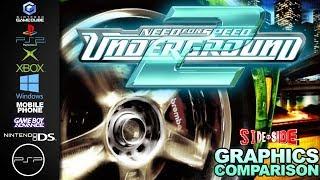 Need for Speed Underground 2 | Side by Side | GC PS2 XBOX PC Mobile GBA NDS PSP